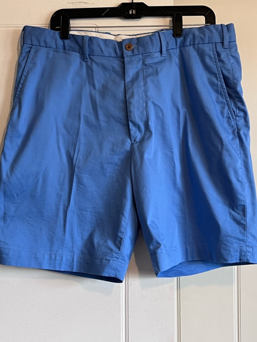 Vintage 90s Polo Golf Ralph Lauren Blue Mens Size 36 Flat Front Preppy Shorts